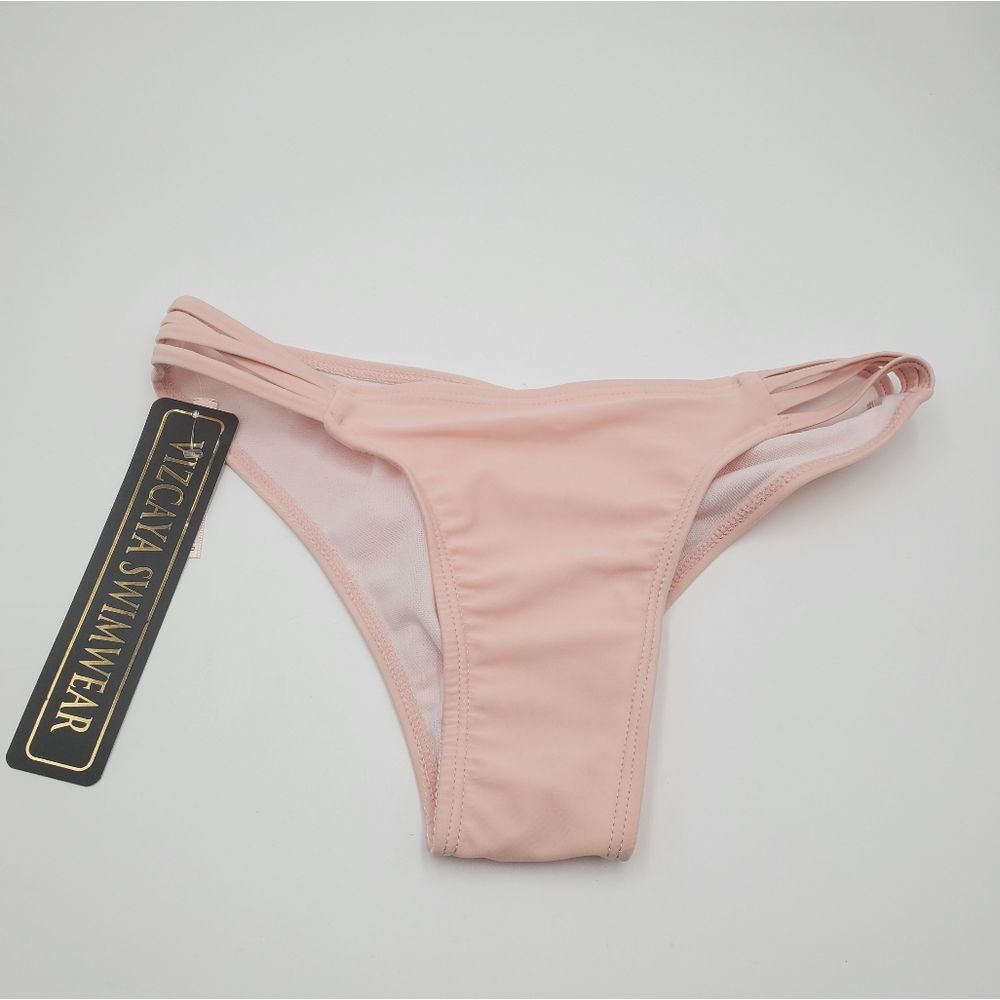 VISCAYA SWIMWEAR NWT women's M light pink bikini bottom only - Picture 1 of 3